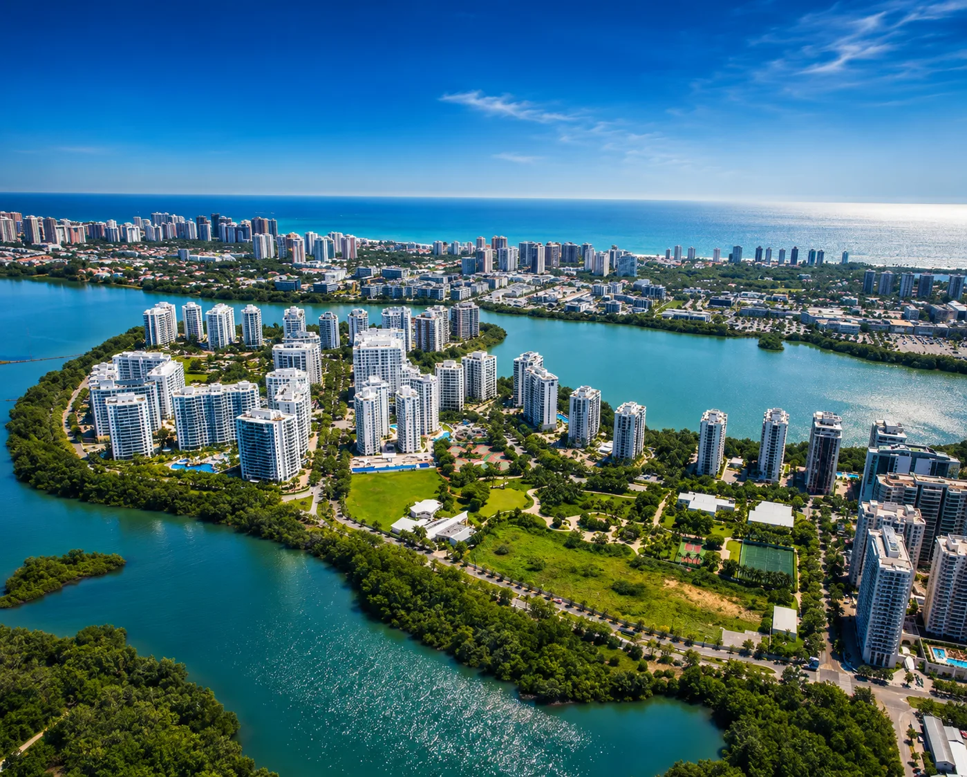 Vista Aérea da Península Barra da Tijuca